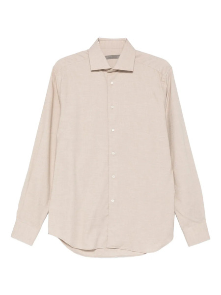  Corneliani Long-sleeved Shirt - Neutrals 