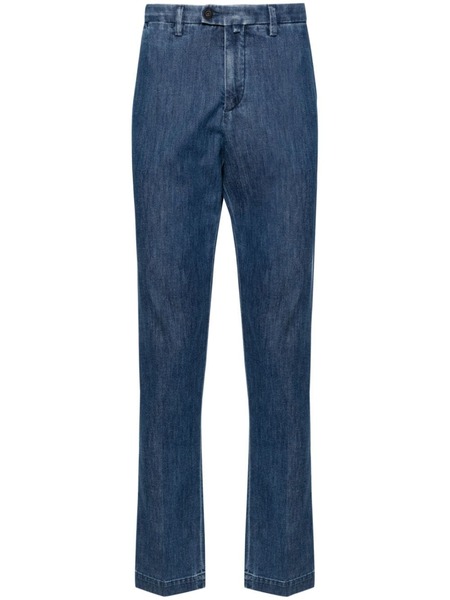  Corneliani Mid-rise Tapered Jeans - Blue 