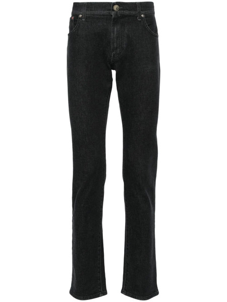  Corneliani Mid-rise Tapered Jeans - Grey 
