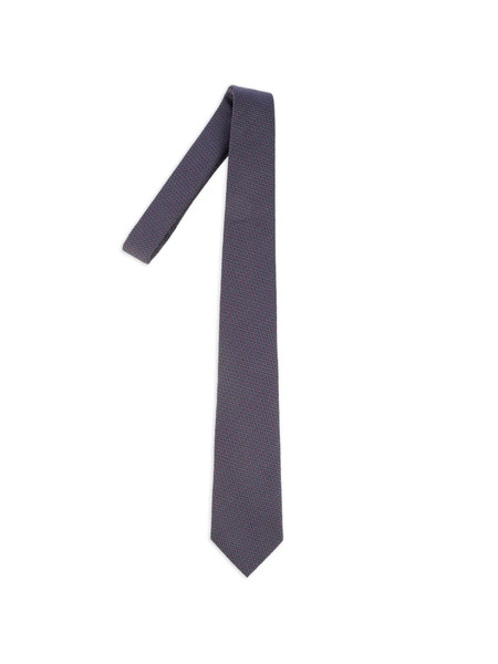  Corneliani Patterned Tie - Blue 