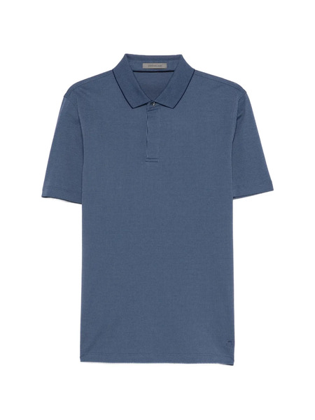  Corneliani Piqué Polo Shirt - Blue 