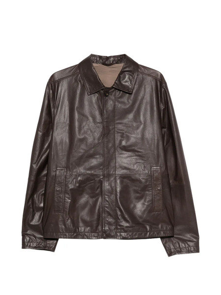  Corneliani Pocket Bovine-leather Jacket - Brown 