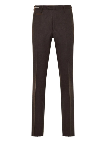  Corneliani Raw-edge Trousers - Brown 