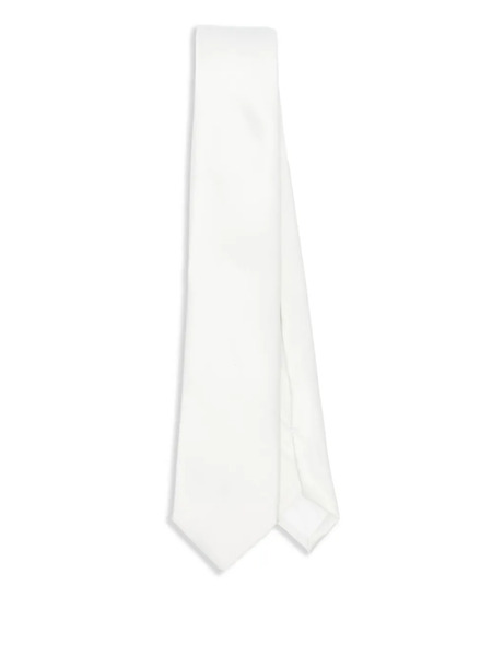  Corneliani Satin Tie - White 