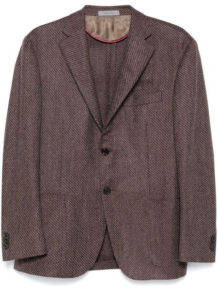  Corneliani Single-breasted Blazer - Brown 