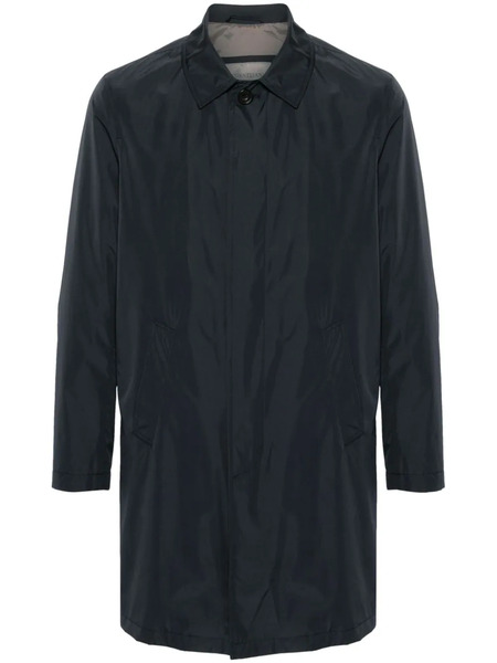  Corneliani Spread-collar Buttoned Raincoat - Blue 