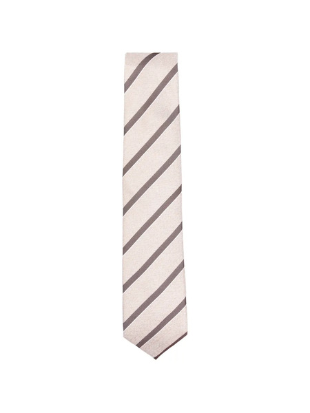  Corneliani Striped Tie - Neutrals 
