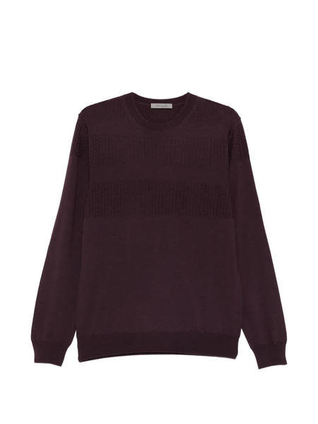  Corneliani Textured Sweater - Purple 