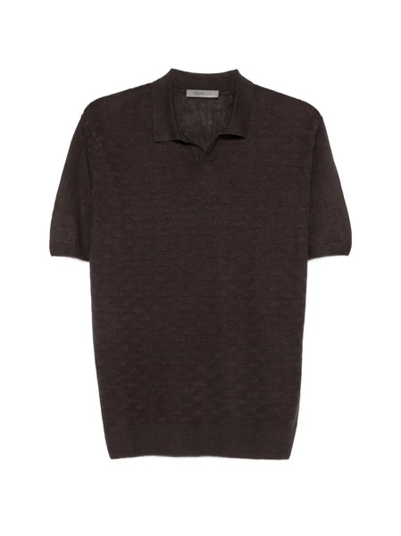  Corneliani Textured T-shirt - Brown 