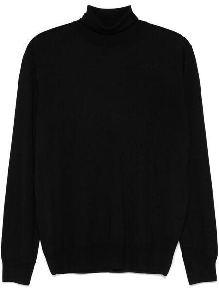  Corneliani Wool Sweater - Black 