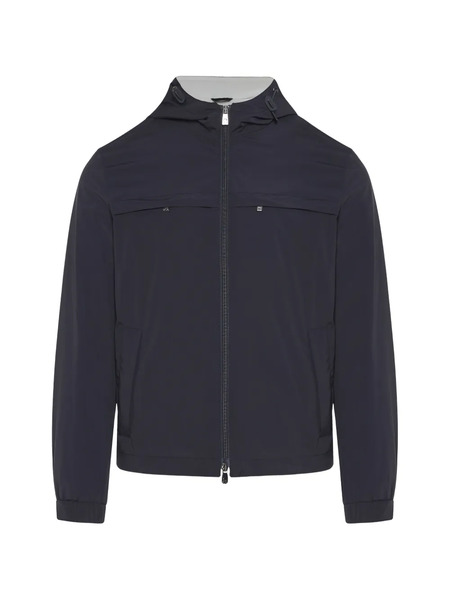  Corneliani Zip-pocket Hooded Jacket - Blue 