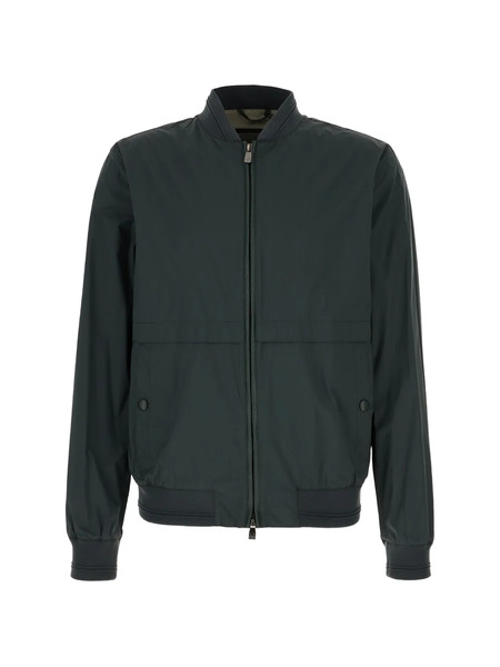  Corneliani Zip-up Bomber Jacket - Green 