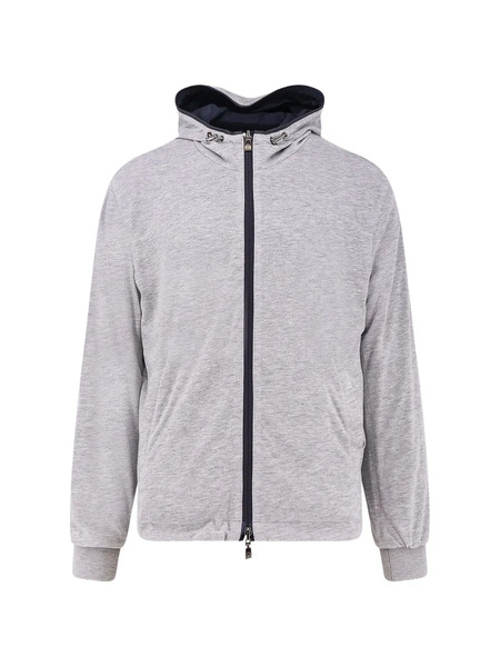  Corneliani Zip-up Reversible Cotton Jacket - Blue 