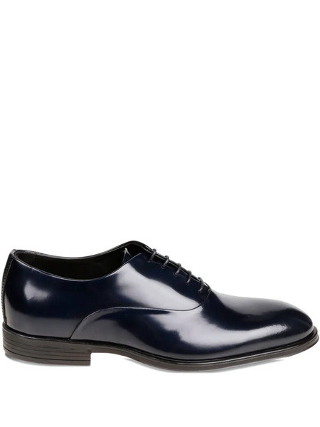  Corvari Leather Lace-up Oxford Shoes - Black 