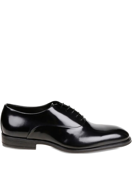  Corvari Leather Oxford Shoes - Black 