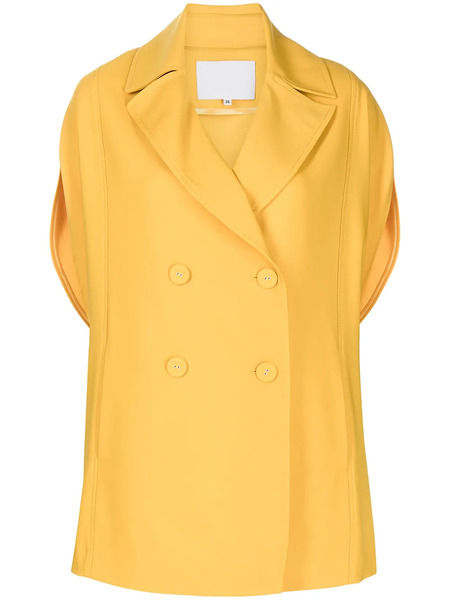 Costarellos Double-breasted Cape - Yellow 