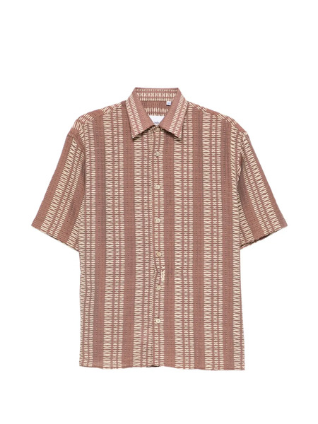  Costumein Buttoned Pattern Shirt - Brown 