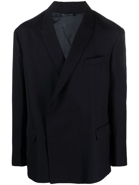  Costumein Notch-lapels Single-breasted Blazer - Blue 