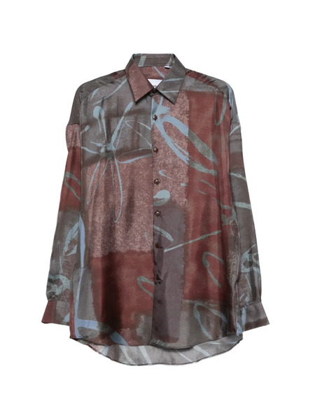  Costumein Patterned Shirt - Brown 