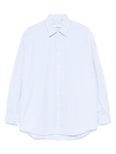  Costumein Vertical-stripe Pattern Shirt - Blue 