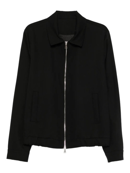  Costumein Zip-front Collared Jacket - Black 