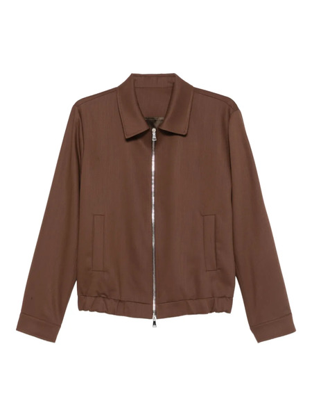  Costumein Zip-front Shirt Jacket - Brown 