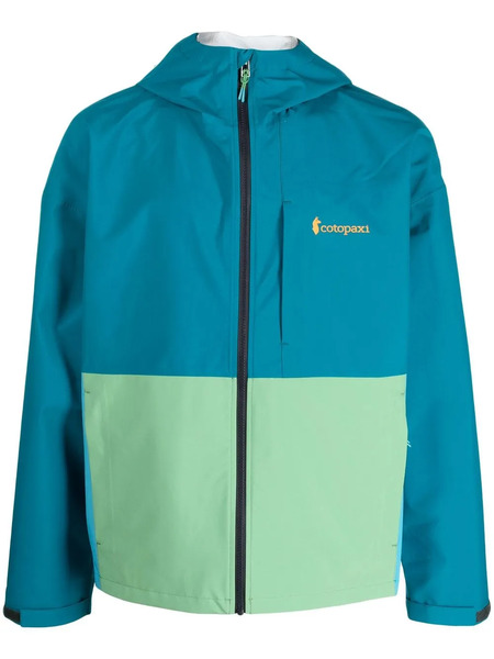  Cotopaxi Colour-block Zip-up Hooded Jacket - Blue 