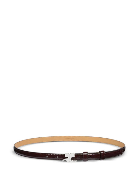  Courrèges Ac-buckle Leather Belt - Red 