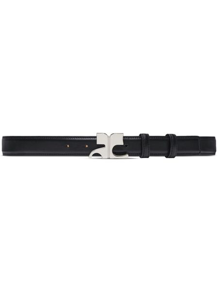  Courrèges Ac Leather Belt - Black 