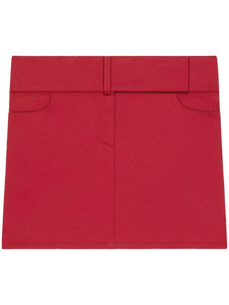  Courrèges Belted Mini Skirt - Red 