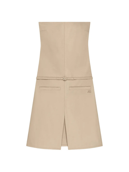  Courrèges Belted Strapless Playsuit - Neutrals 