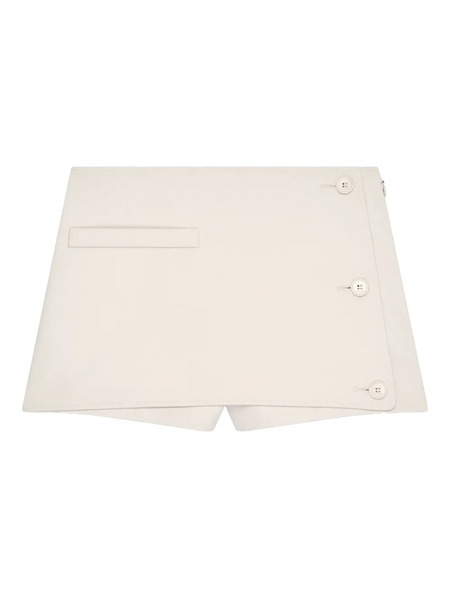  Courrèges Button Mini Shorts - Neutrals 