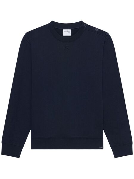  Courrèges Buttoned Fleece Sweatshirt - Blue 