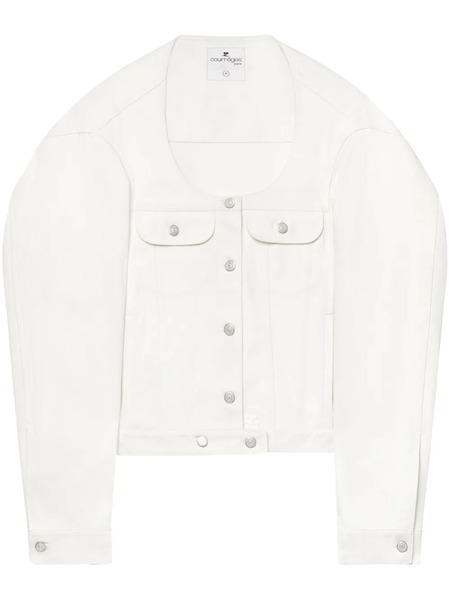  Courrèges Cocoon Denim Jacket - White 