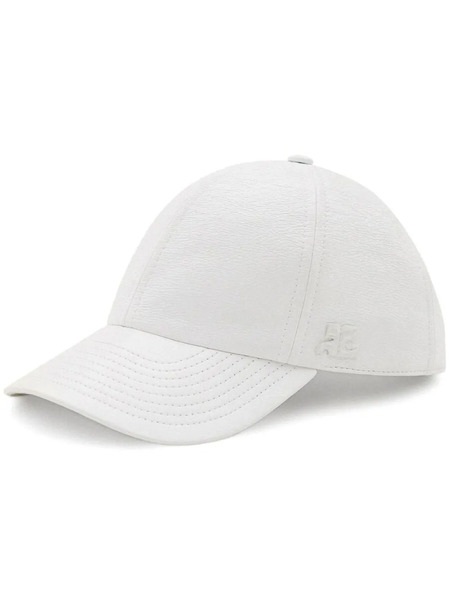  Courrèges Cotton Logo-patch Cap - White 