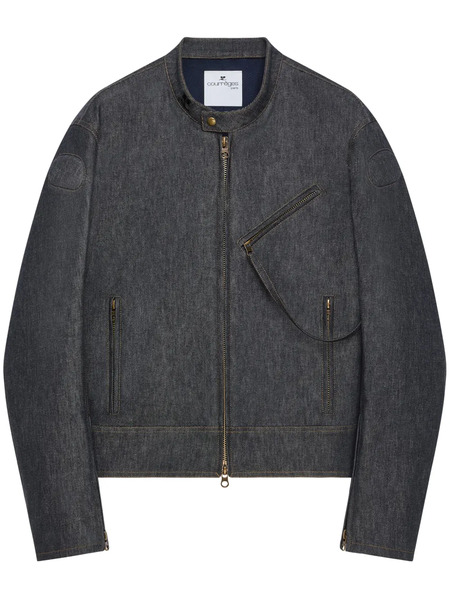  Courrèges Denim Bomber Jacket - Grey 