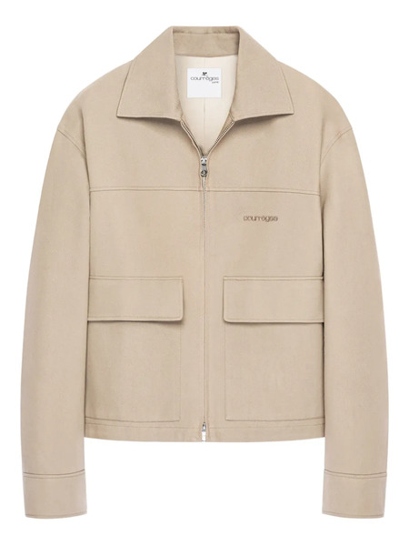  Courrèges Double-pocket Zip-fastening Jacket - Neutrals 