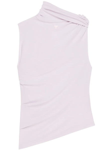 Courrèges Draped Top - Pink 