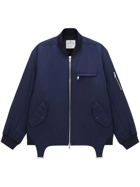  Courrèges Harnais Nylon Bomber Jacket - Blue 
