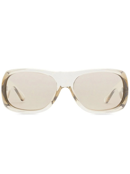  Courrèges Holy Round-frame Sunglasses - Neutrals 