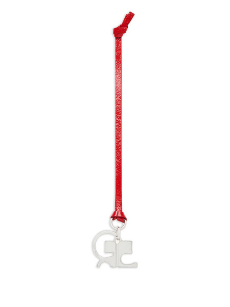  Courrèges Logo-charm Keyring - Red 