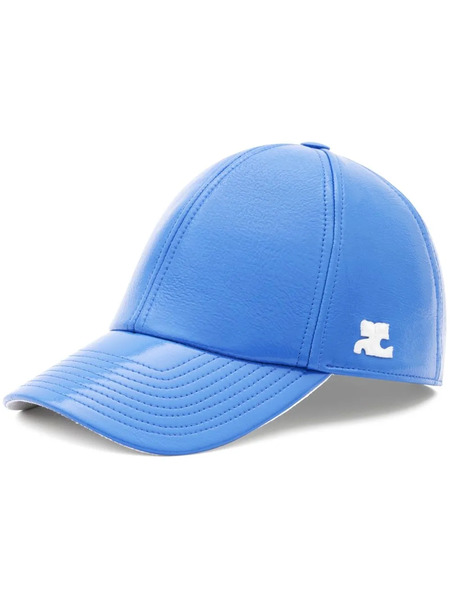  Courrèges Logo-patch Baseball Cap - Blue 