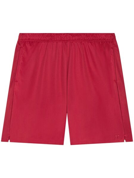  Courrèges Logo-patch Shorts - Red 