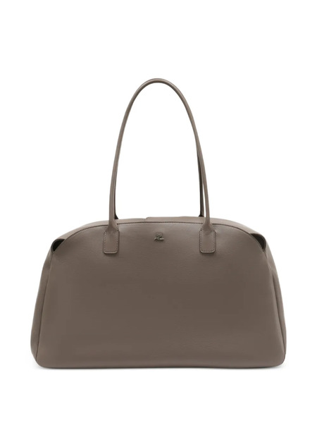  Courrèges Maxi Strip Shoulder Bag - Brown 