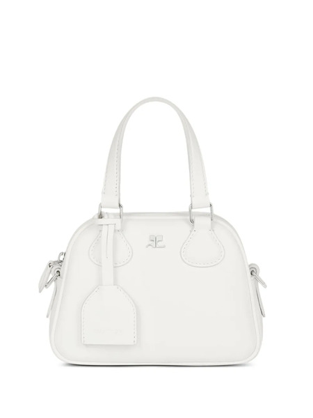  Courrèges Mini Ac Stud Tote Bag - White 