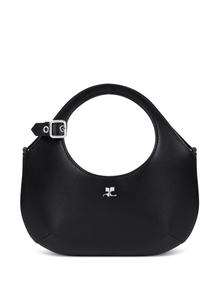 Courrèges Mini Holy Leather Tote Bag - Black 