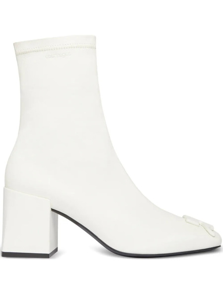  Courrèges 70mm Block-heel Ankle Boots - White 