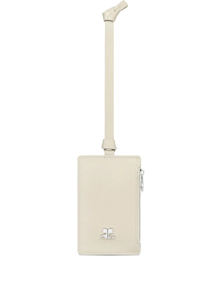  Courrèges Naplack Zip Cardholder - Neutrals 