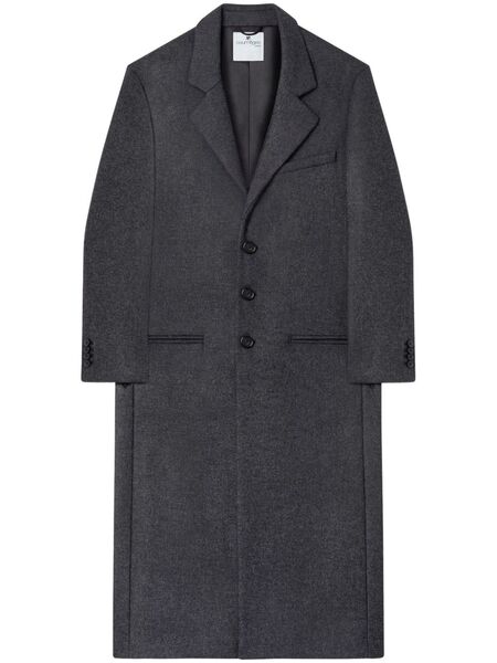  Courrèges Notched-lapels Single-breasted Coat - Grey 