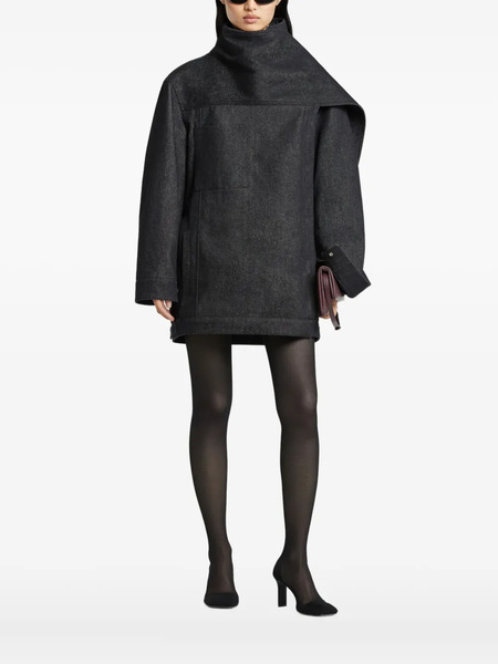  Courrèges Oversized Denim Jacket - Black 